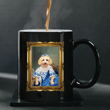 Personalized Dog Gift Idea - Royal Dog's Portrait 29 For Dog Lovers - Black Mug